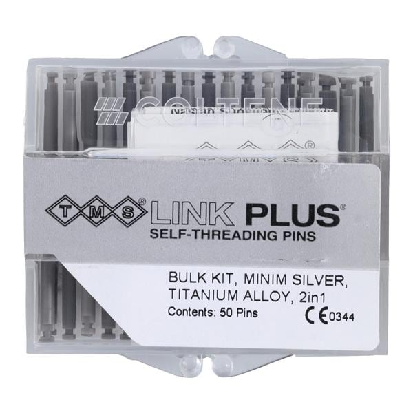 TMS Link Plus Pins Titanium Double Kit Minim L-842 Silver 0.021 in 50/Pk