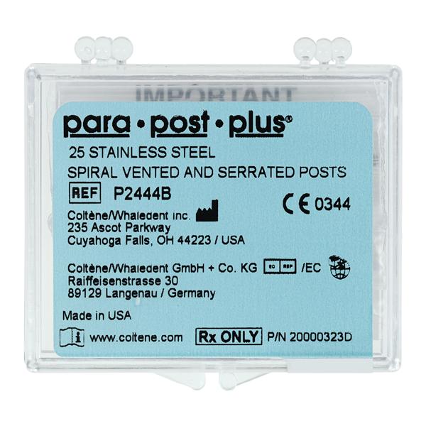 ParaPost Plus Posts Stainless Steel 4 0.04 in Yellow P244-4B 25/Vl