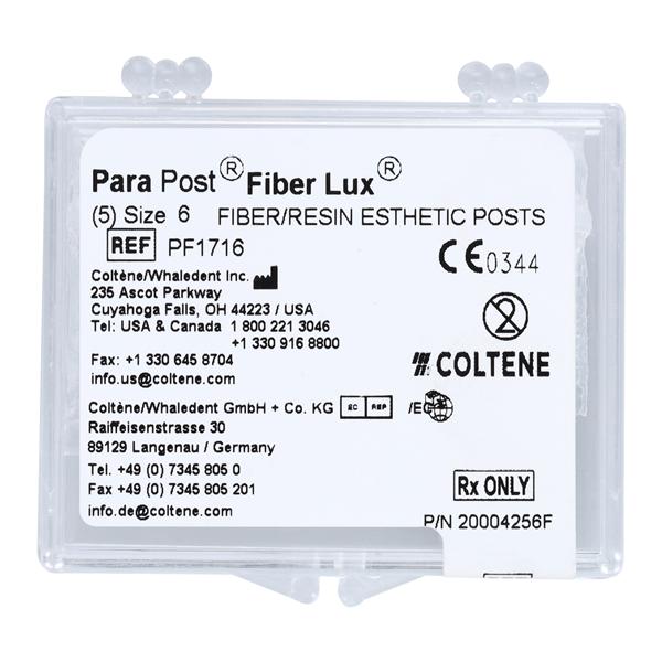 ParaPost Fiber Lux Fiber Posts Refill Size 6 Black Headed Parallel 5/Pk