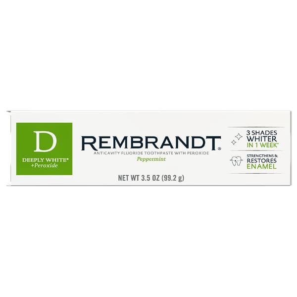 Rembrandt Deeply White Whitening Toothpaste 3.5 oz 12/Ca