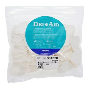 Dri-Aids Cotton Roll Substitute White Large 250/Pk