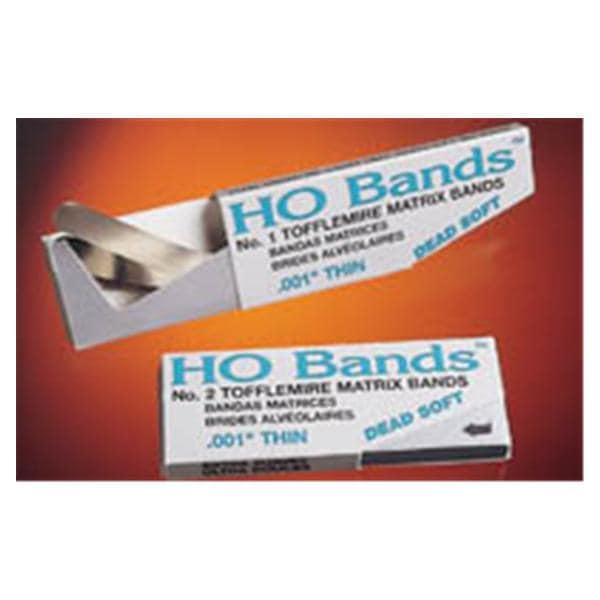 HO Bands Tofflemire Matrix Band 0.001 in Size Thin 13 100/Pk