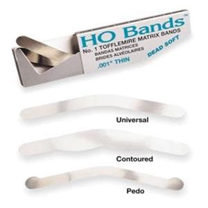 HO Bands Tofflemire Dead Soft Matrix Band 0.001 in Size Thin 1 100/Pk