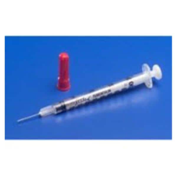 Monoject TB Syringe/Needle 25gx5/8" 1cc Detachable Needle Cnvntnl LDS 100/Bx