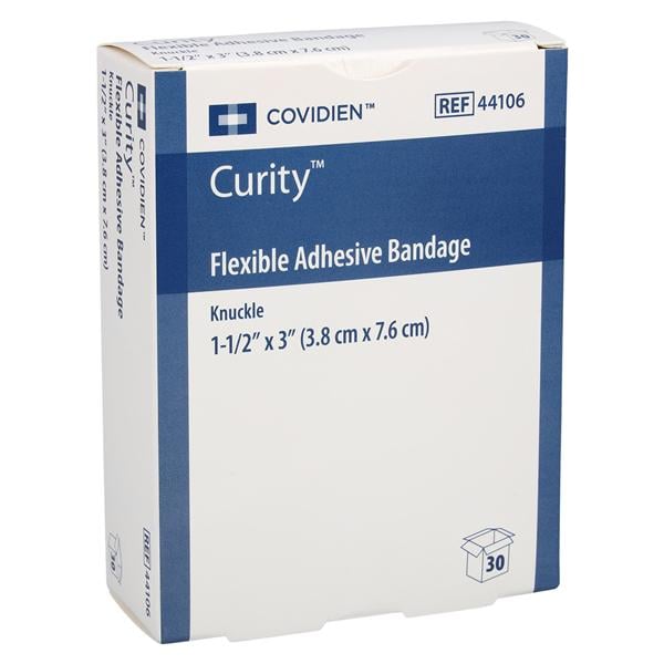 Curity Adhesive Bandage Fabric 1.5x3" Tan Sterile 30/Bx