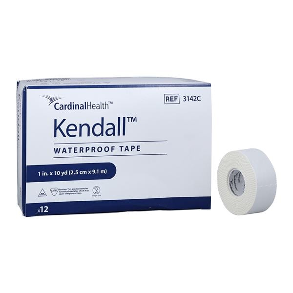 Kendall Tape Cloth 1"x10yd White Non-Sterile 12/Bx, 12 BX/CA