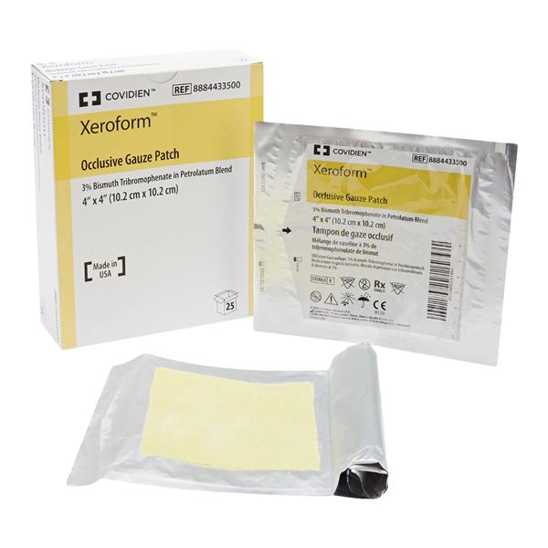 Xeroform Petrolatum Gauze Dressing 4x4" Sterile 3% Bismuth Tribromophenate LF