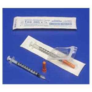 Monoject Insulin Syringe/Needle 28gx1/2" 1cc Conventional Low Dead Space 100/Bx