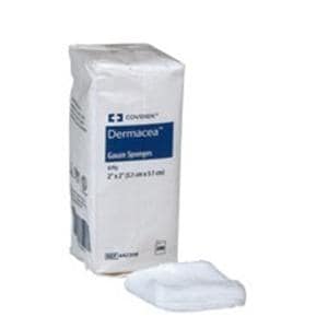 Dermacea 100% Cotton Gauze Sponge 4x4" 12 Ply Non-Sterile LF, 10 BG/CA