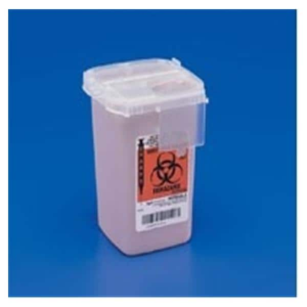 SharpStar Sharps Container 5qt Opaque Red 5.5x10.75x12.5" Ld Lk Tab Plstc Ea, 20 EA/CA