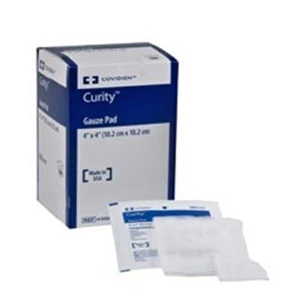 Curity Cotton Gauze Pad 4x4" 12 Ply Sterile, 12 BX/CA