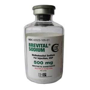 Brevital Sodium Injection 500mg MDV 50mL/Ea, 10 EA/CA
