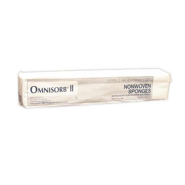 Omnisorb II Rayon/Polyester Blend Gauze Sponge 2x2" 4 Ply Non-Sterile NWvn LF