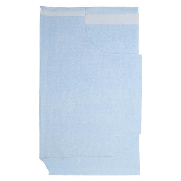Patient Cape 32 in x 21 in Blue Tissue / Poly / Tissue Disposable 100/Ca