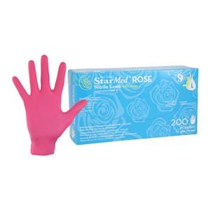 Starmed Nitrile Exam Gloves Large Rose Non-Sterile, 10 BX/CA