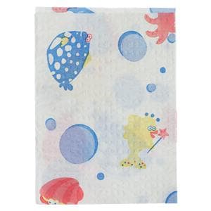 Patient Towel 2 Ply Tissue / Poly 10 in x 13 in Under the Sea Disposable 250/Ca