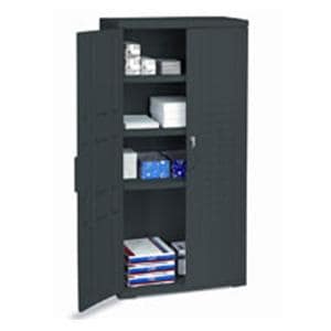 OfficeWorks High Storage Cabinet 66 in x 33 in x 18 in Black Ea