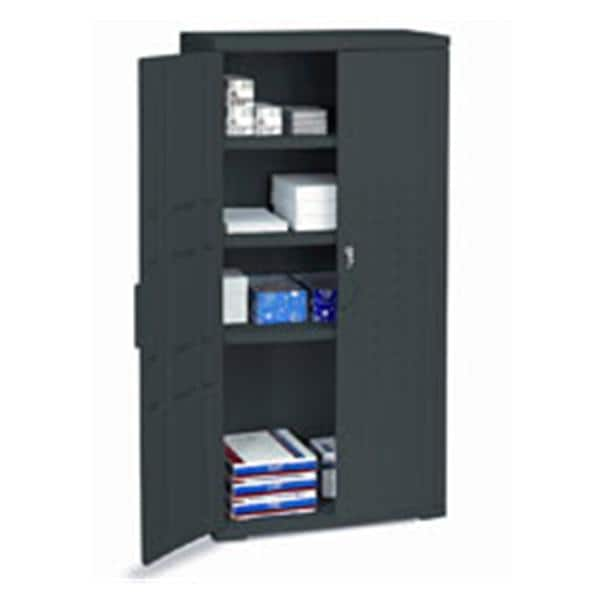 OfficeWorks High Storage Cabinet 66 in x 33 in x 18 in Black Ea