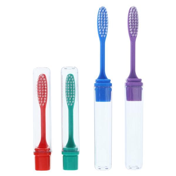 Acclean Travel Toothbrush Full Assorted 12/Bx