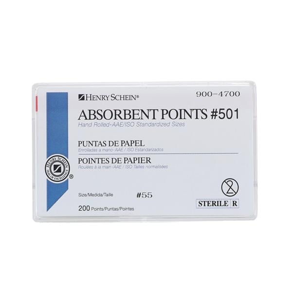 Absorbent Points Size 55 #501 200/Bx