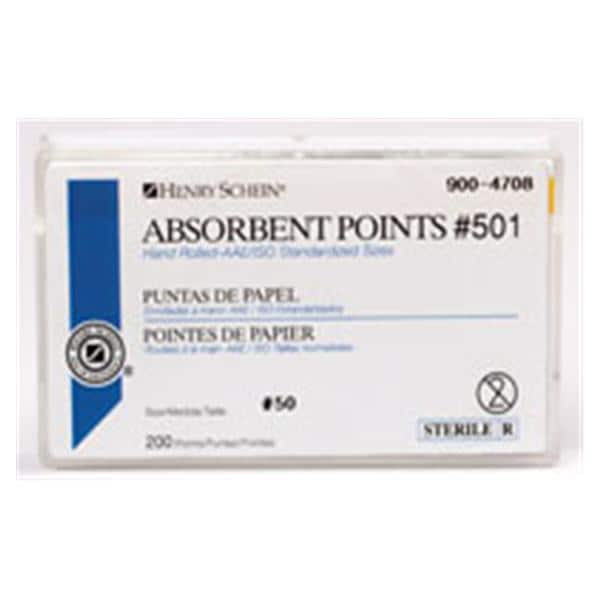 Absorbent Points Size 50 #501 200/Bx