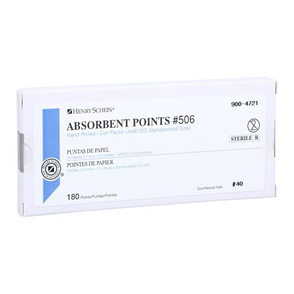 Absorbent Points Size 40 #506 180/Bx