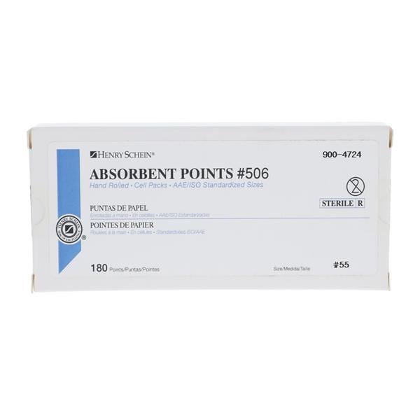 Absorbent Points Size 55 #506 180/Bx