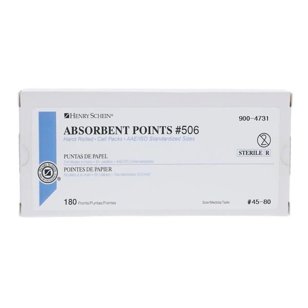 Absorbent Points Size 45-80 #506 180/Bx