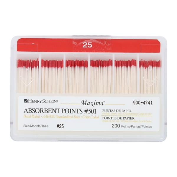 Maxima Absorbent Points Size 25 #501 200/Bx