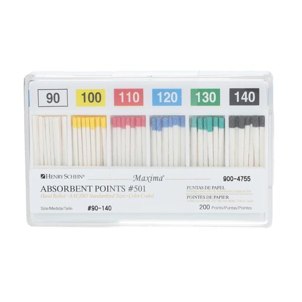 Maxima Absorbent Points Size 90-140 #501 200/Bx