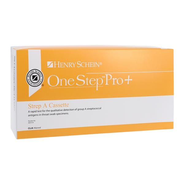 Henry Schein OneStep Pro+ Strep A Cassette Test CLIA Waived 25/Bx