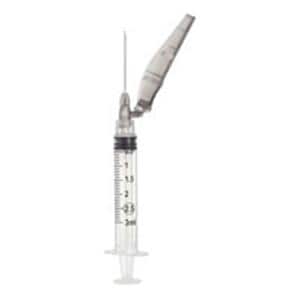 Hypodermic Syringe/Needle 25gx1-1/2" 3cc Orange Safety No Dead Space 100/Bx