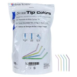Sure Tip Colors HSI Air / Water Tip Bulk Assorted 1000/Bg