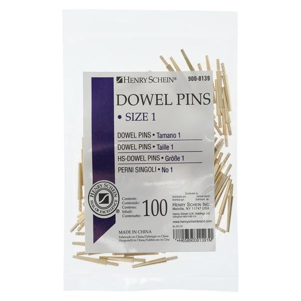 Dowel Pin Brass #1 Small 100/Pk
