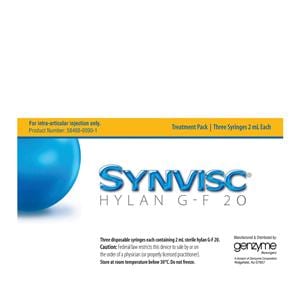 Synvisc Injection 8mg/mL Prefilled Syringe 2mL 3/Pk