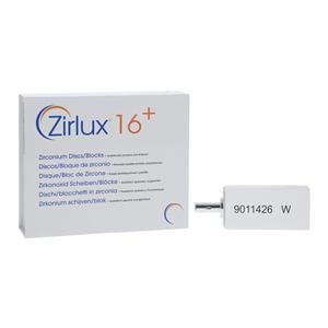 Zirlux 16+ Zirconia Block White 85x40x22 2/PK