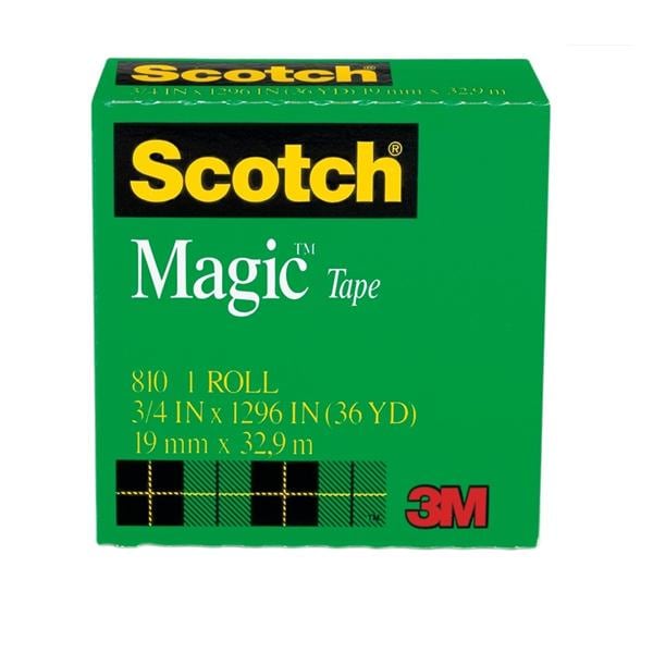 Scotch Magic 810 Tape 3/4 in x 1296 in 1/PK
