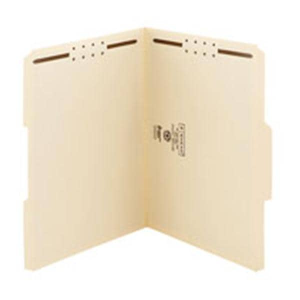 Manila Reinforced Tab Folder w/ 2 Fasteners Letter Size 50/Pack 50/Bx