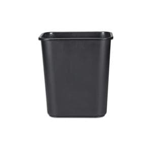 Rubbermaid Durable Polyethylene Wastebasket 7 Gallons 26.5L Black 1/PK