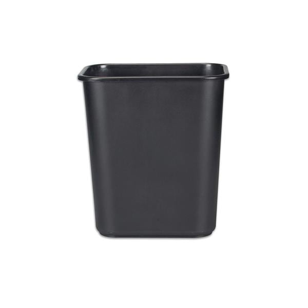 Rubbermaid Durable Polyethylene Wastebasket 7 Gallons 26.5L Black 1/PK