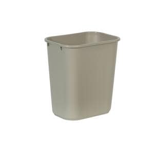 Rubbermaid Durable Polyethylene Wastebasket 7 Gallons 26.5L Beige 1/PK