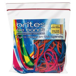 Alliance Brites File Bands Assorted 50/Pk