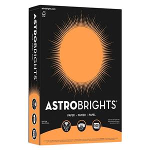 Astrobrights Paper 8.5"x11" 24 Lb Cosmic Orange 500/Pk