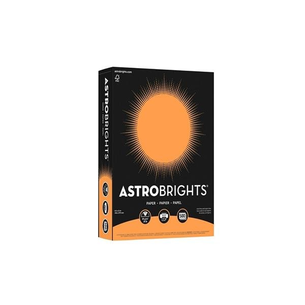 Astrobrights Paper 8.5"x11" 24 Lb Cosmic Orange 500/Pk