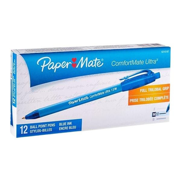 Comfortmate Ultra Ballpoint Pen Medium Point 1.0 mm Blue 12/Pack 12/Pk