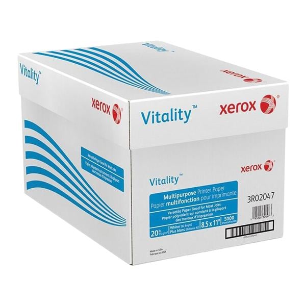 Vitality Multipurpose Paper 8.5 in x 11 in 20 Lb 500/Ream 10/Case 5000/Ca