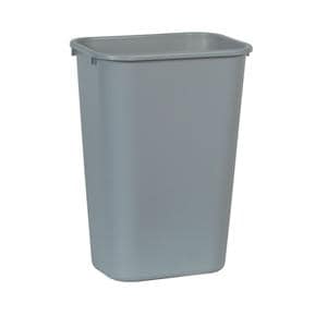 Durable Polyethylene Wastebasket 10.25 Gallons Gray 1/PK