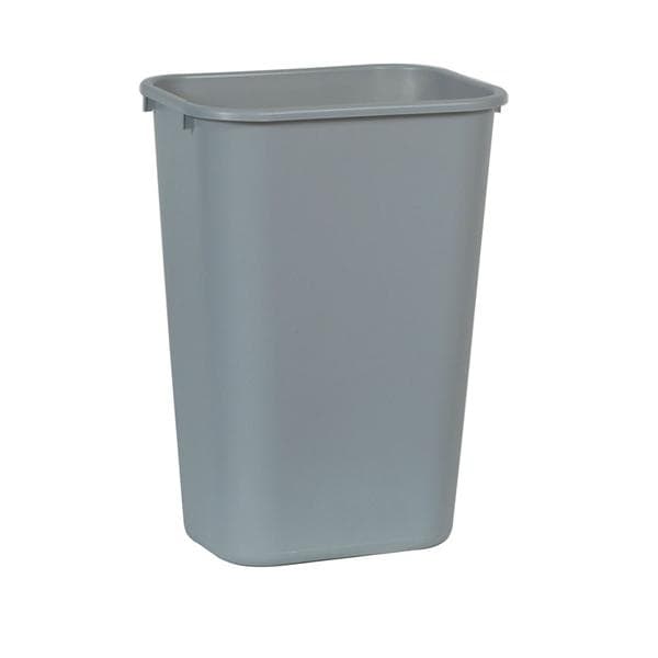 Durable Polyethylene Wastebasket 10.25 Gallons Gray 1/PK