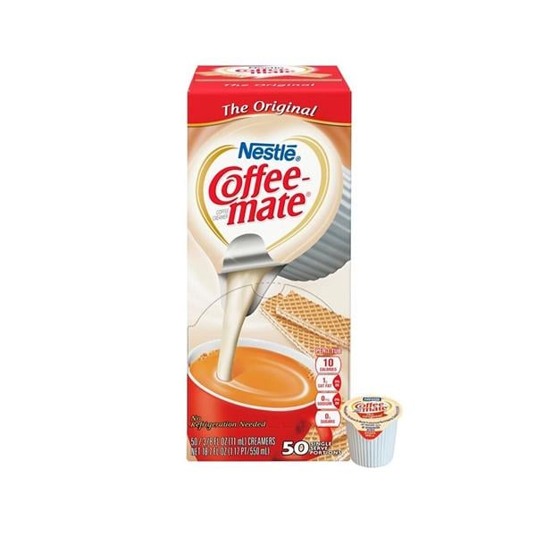 Nestle Coffee-mate Liquid Creamer Singles Original 0.38 Oz 50/Bx