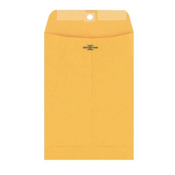 Kraft Clasp Brown Envelope #55 6"x9" 28 Lb 100/Bx